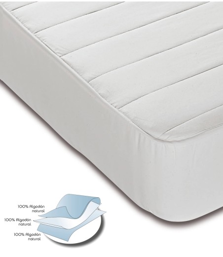 Cubrecolchón Acolchado Algodón