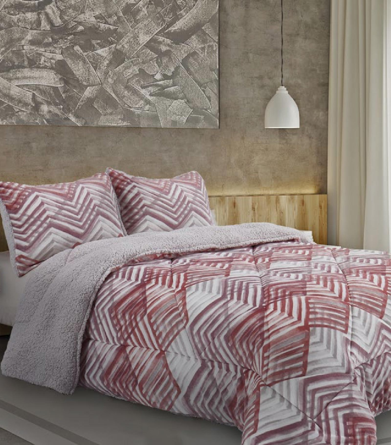 Comprar Edredón Conforter zig-zag  GallegoCasa Medida Cama Cama 135 Color  Textil Rosa