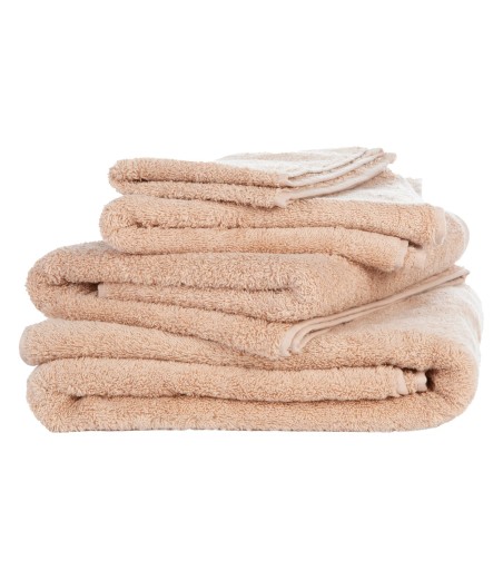 Toallas algodón color piedra