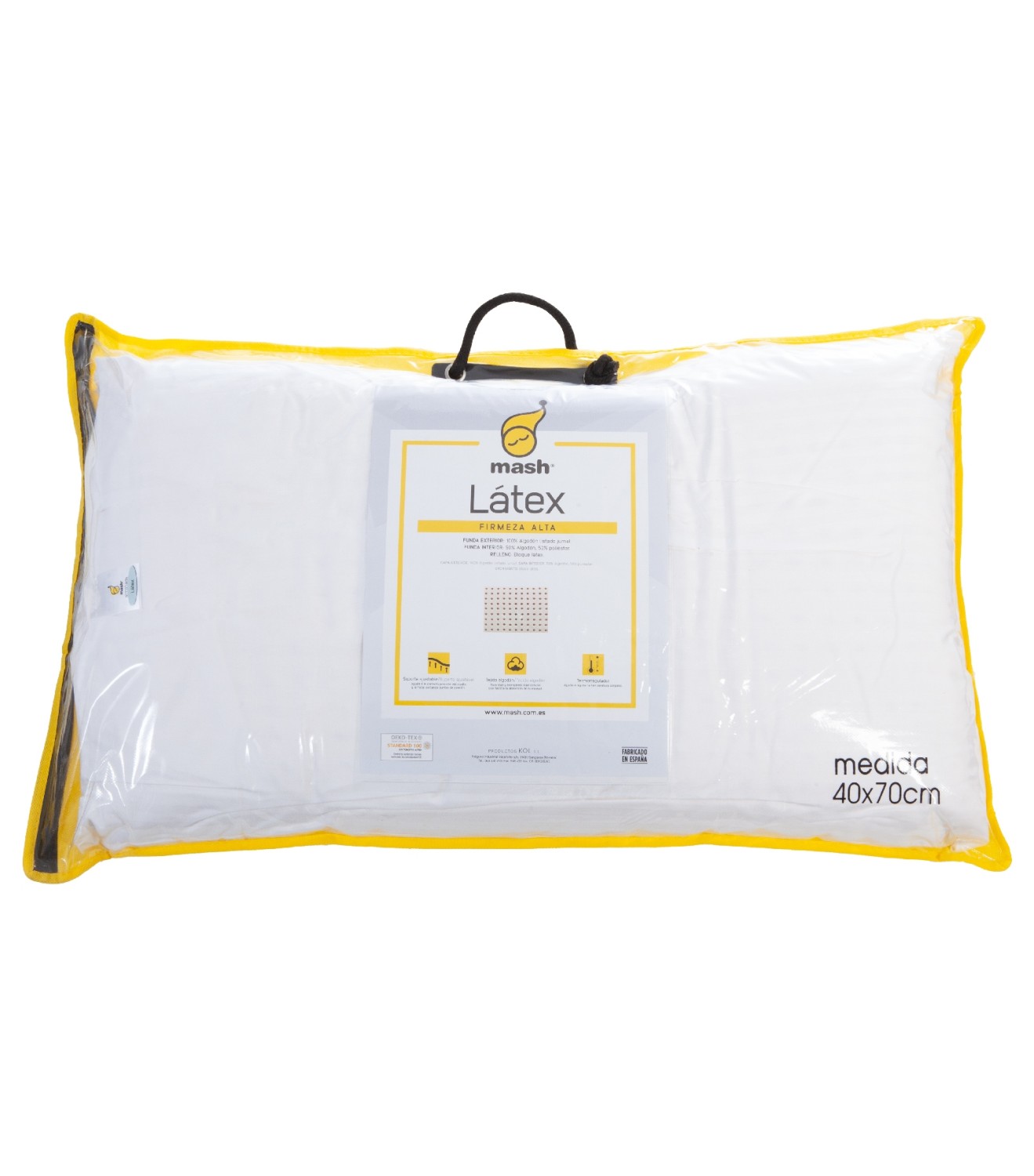 Almohada latex mash best sale